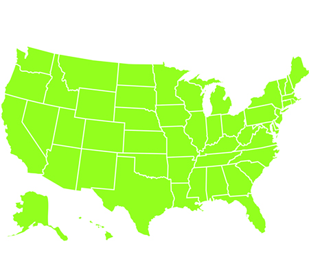 Map of the United States